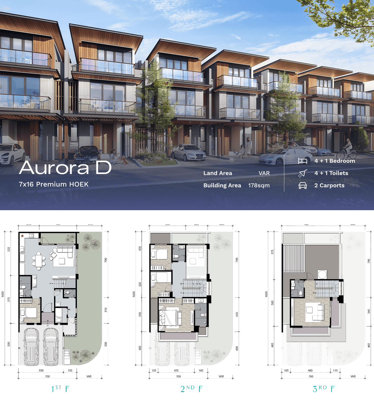 Aurora D - 7X16 Premium HOEK